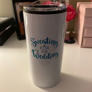 Sweating for the Wedding Tumbler